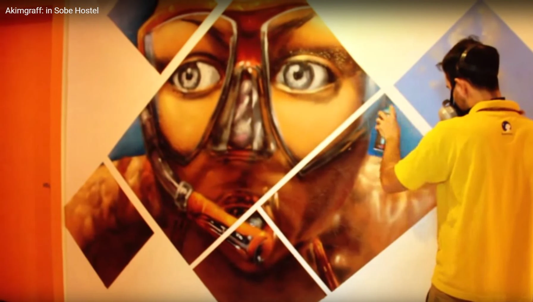 Commission art by Kin for Sobe Hostel – Miami Beach (Part 2), created in 2017