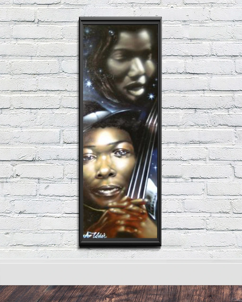 Artwork by street artist Kin (LA) - Stars Portrait