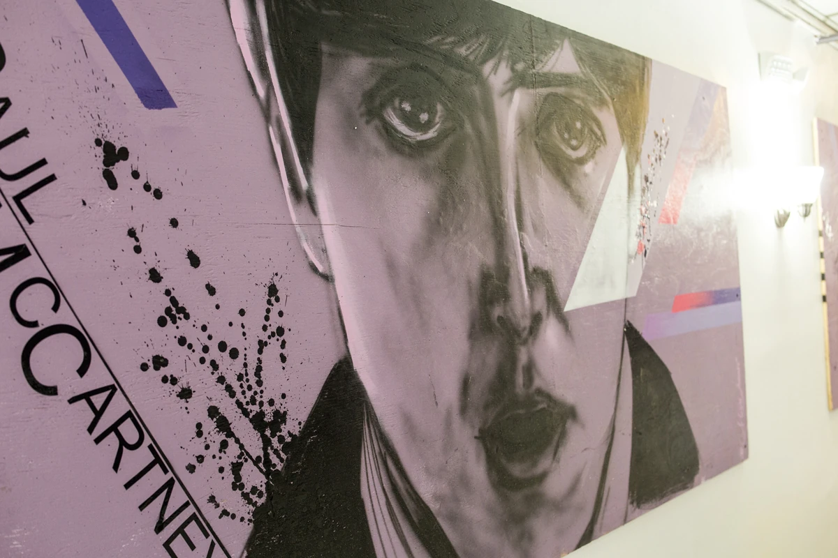 Commission artworks by Kin for Rock Hostel – Miami Beach, 2017