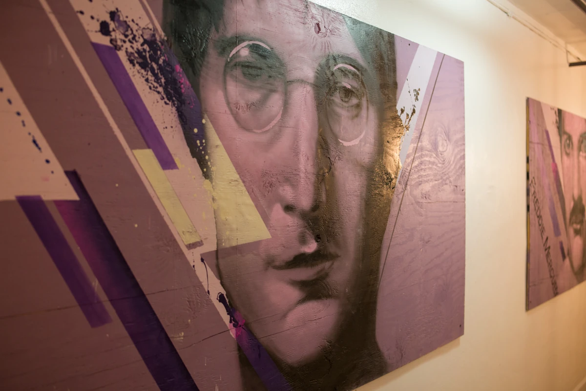 Commission artworks by Kin for Rock Hostel – Miami Beach, 2017