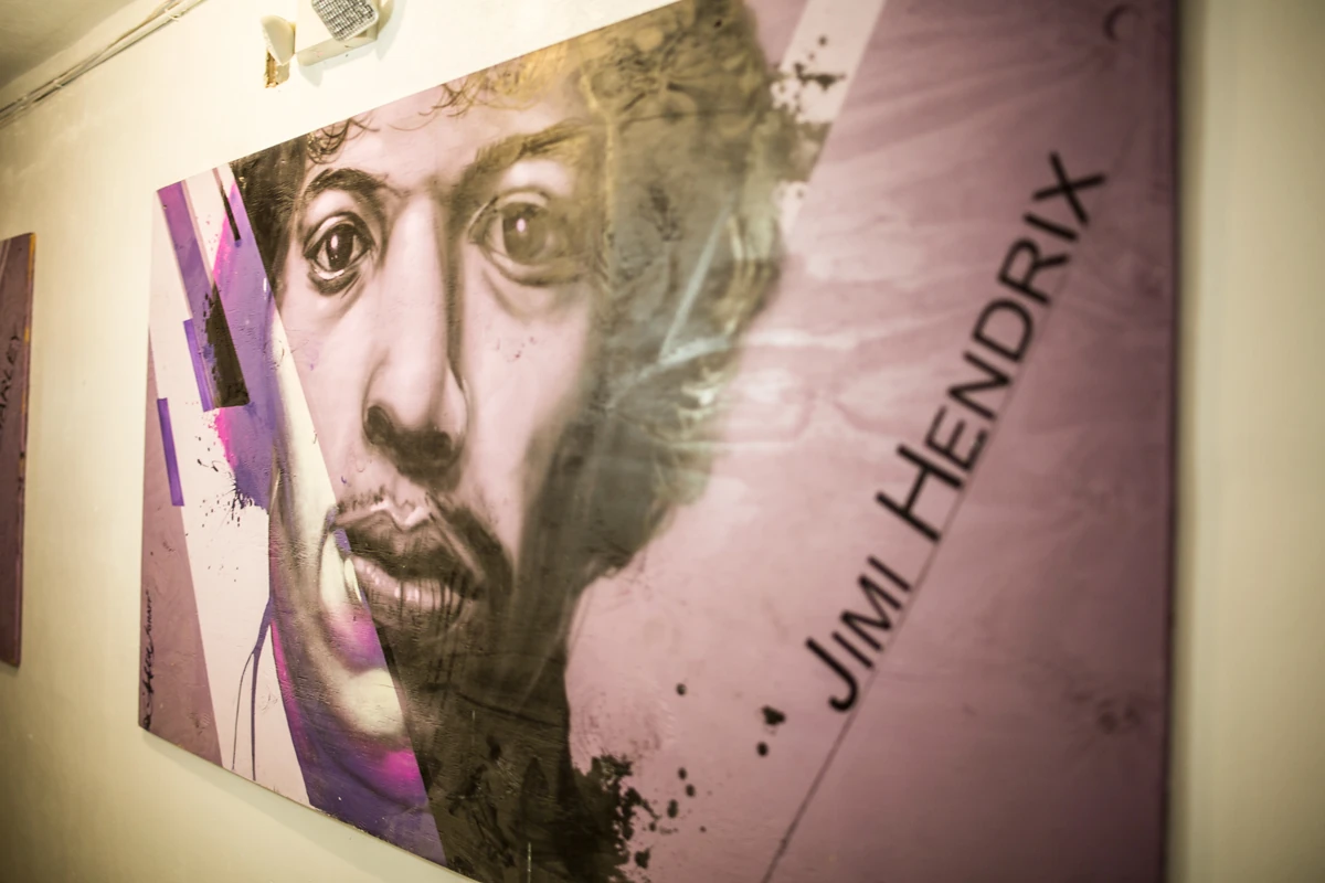 Commission artworks by Kin for Rock Hostel – Miami Beach, 2017