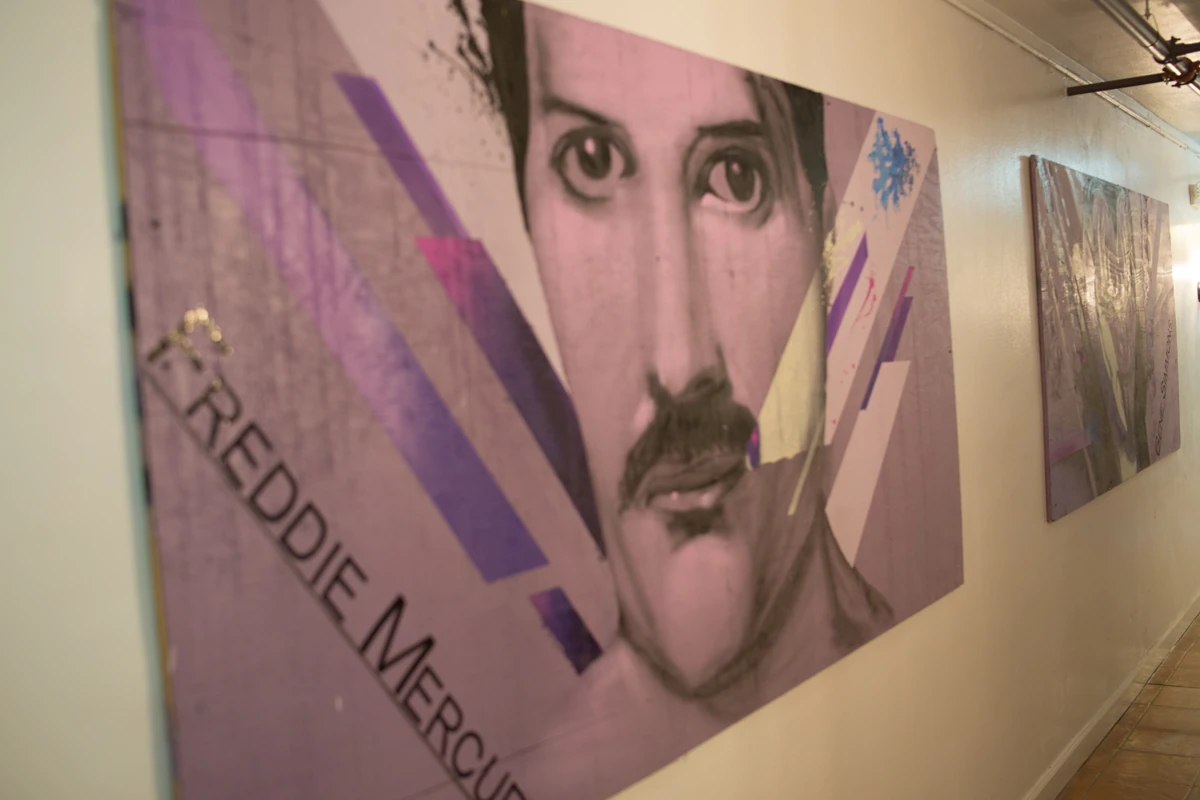 Commission artworks by Kin for Rock Hostel – Miami Beach, 2017