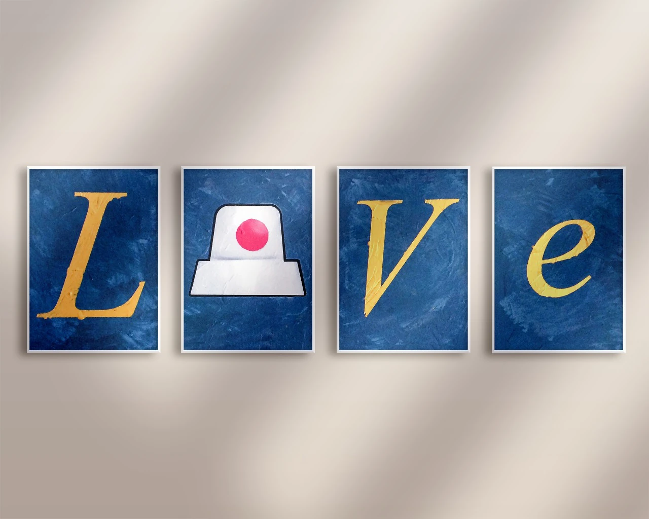 Polyptych: Love Caps by Kin, created for Lips in 2006