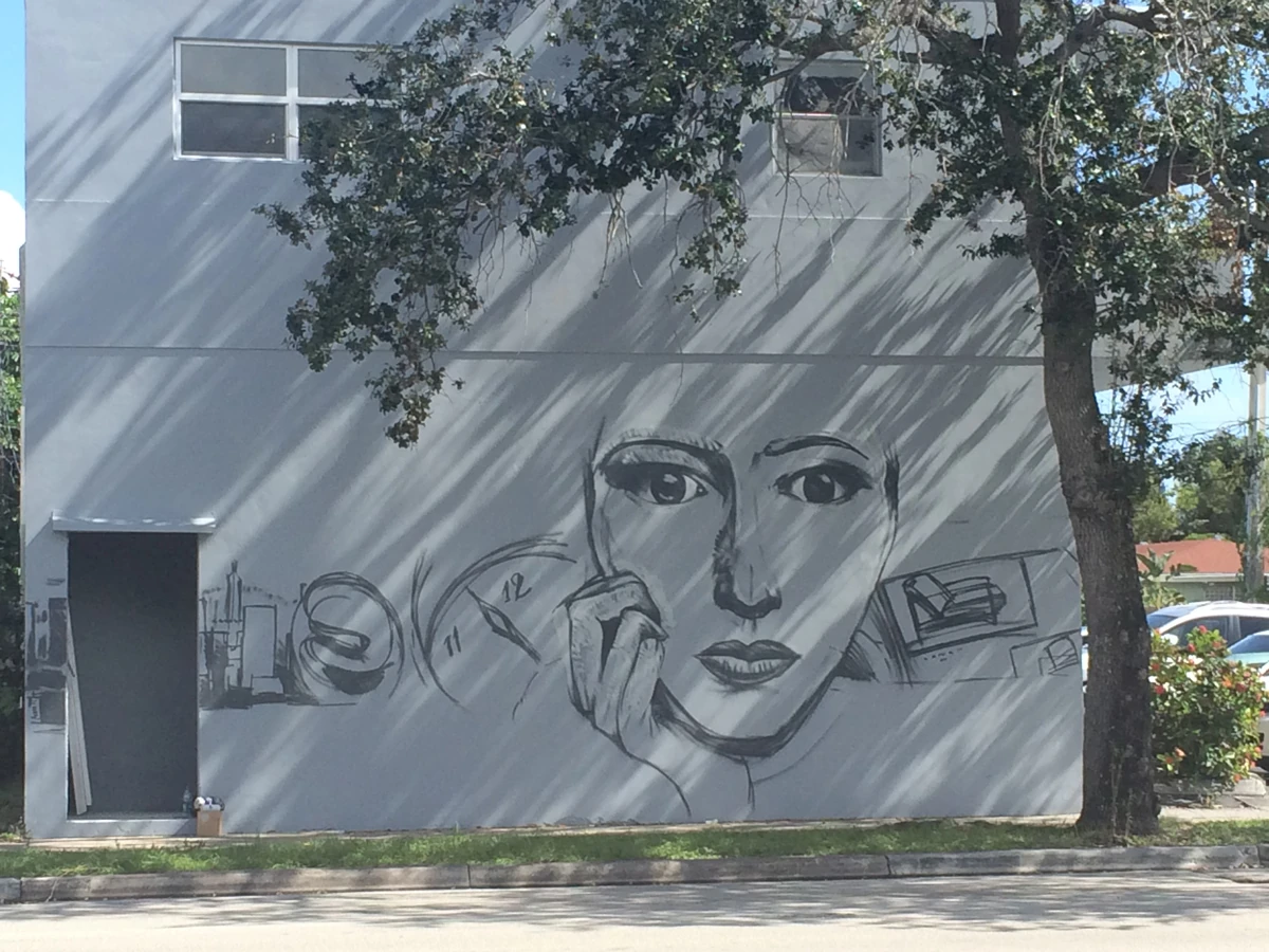 Commission painting created by Kin for two consignment furniture / accessories shops in Fort Lauderdale, Florida.