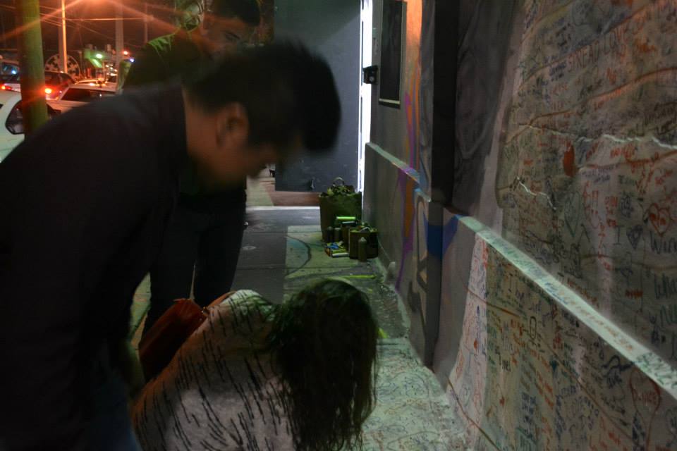 Art performance by Kin: During Valentine's Day