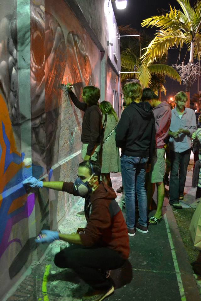 Art performance by Kin: During Valentine's Day