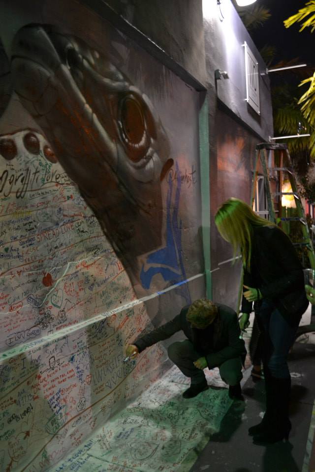 Art performance by Kin: During Valentine's Day