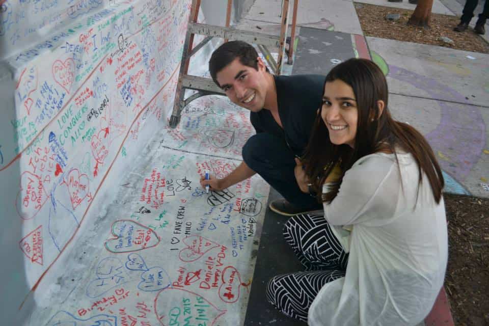 Art performance by Kin: During Valentine's Day