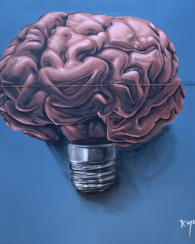 AR mural by Kin, Open Your Mind, 2019