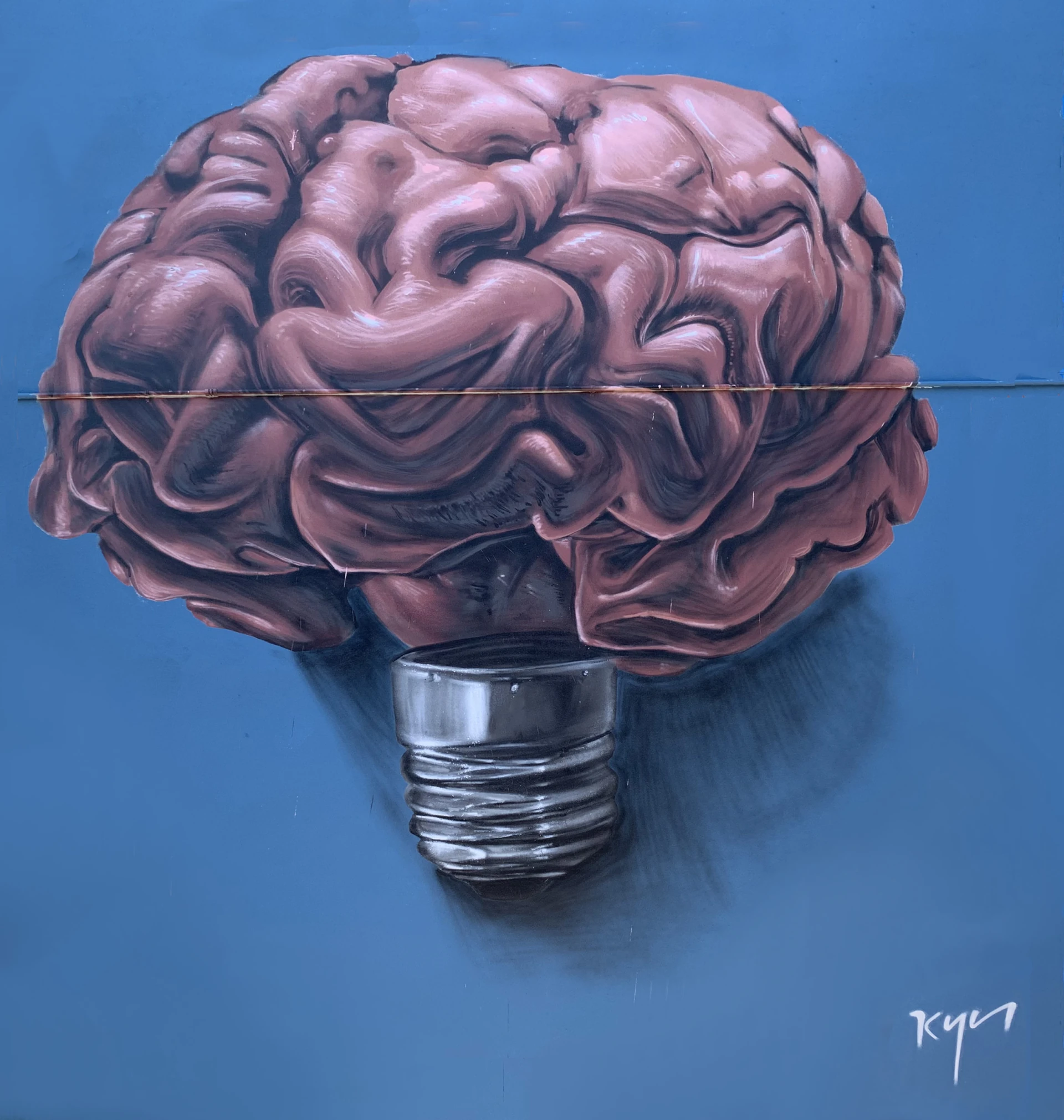 AR mural by Kin, Open Your Mind, 2019