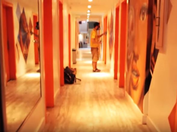 Commission artwork for SoBe Hostel – Miami Beach, 2017 created by Kin