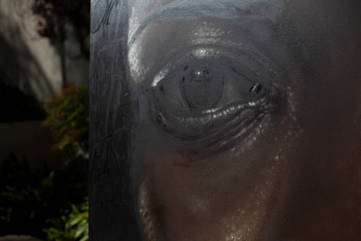 Painting on canvas by Kin: Light – Roots are not a Crime