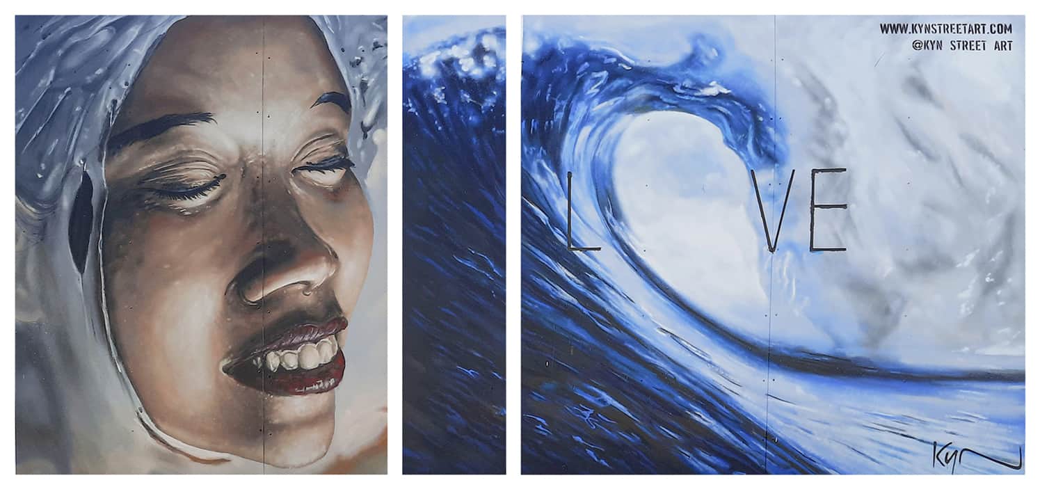 Wall painting: Love Wave - Kin Street Art