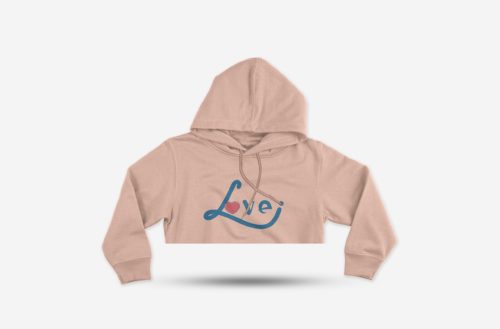 Women's Crop Sweatshirt Real Love