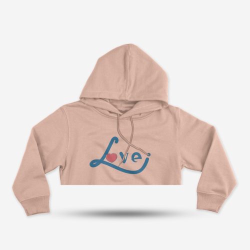 Women's Crop Sweatshirt Real Love