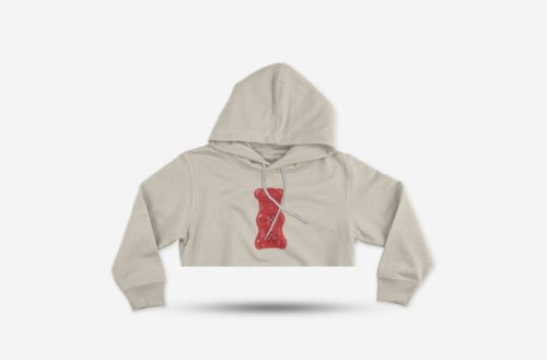 Women's crop sweatshirt Gummy Bear