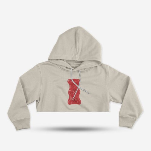 Women's crop sweatshirt Gummy Bear