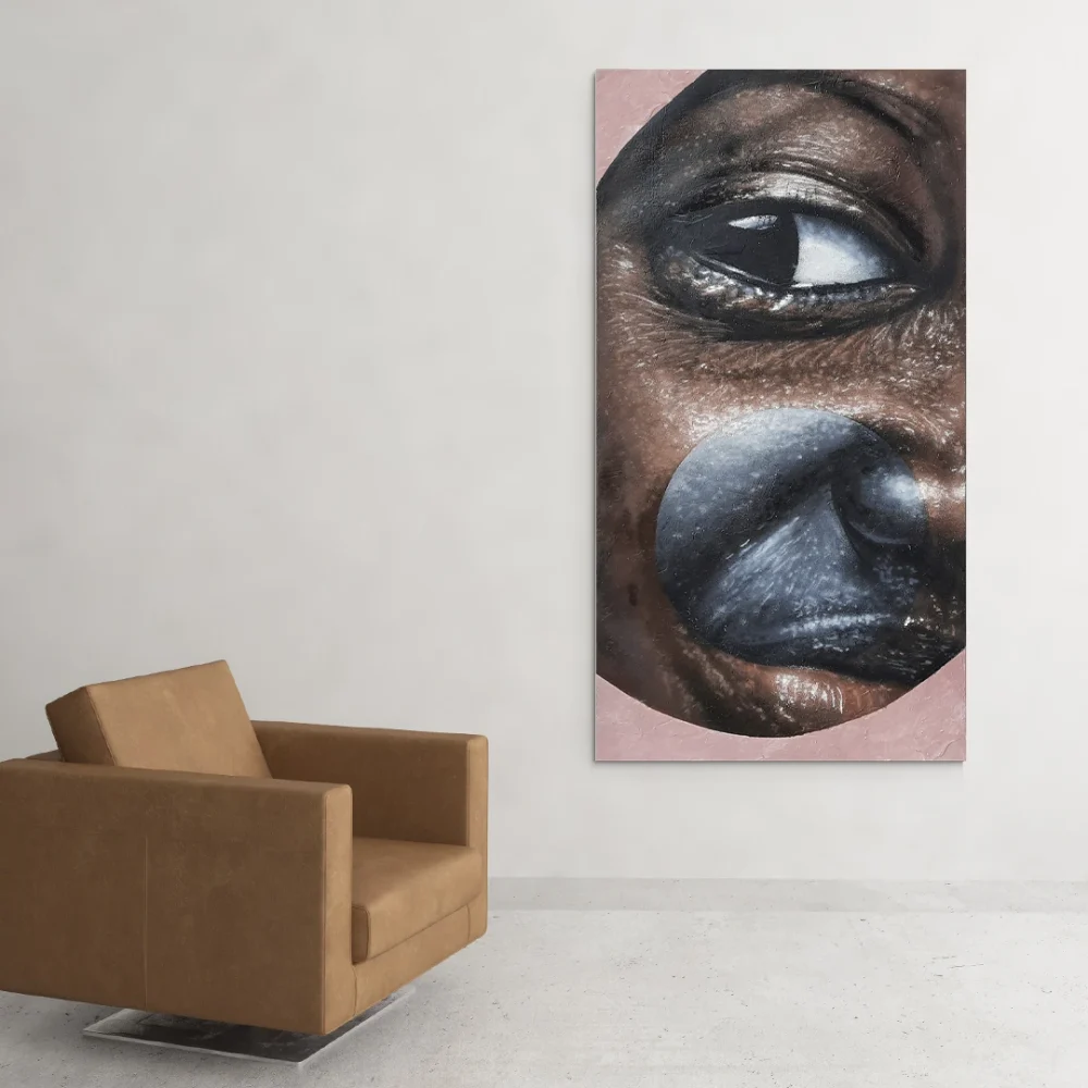 Drawing on canvas by Kin, Love Energy, 2021: