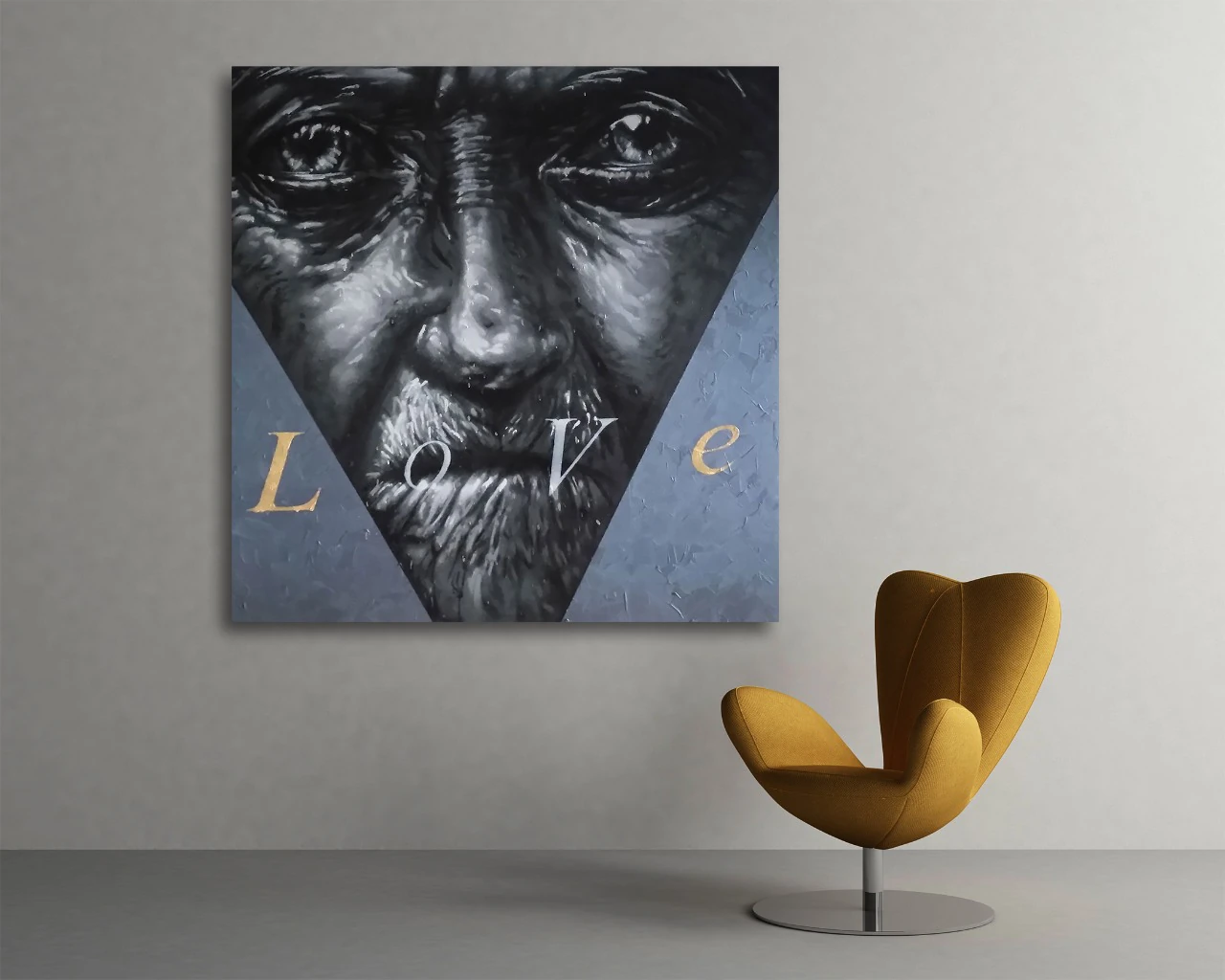 Picture on canvas by Kin: Love – Roots are not a Crime