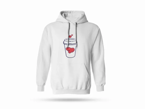 Heavy weight hoodie Cup of Love