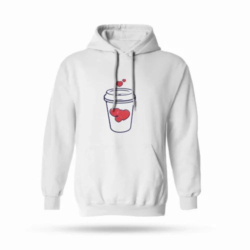 Heavy weight hoodie Cup of Love